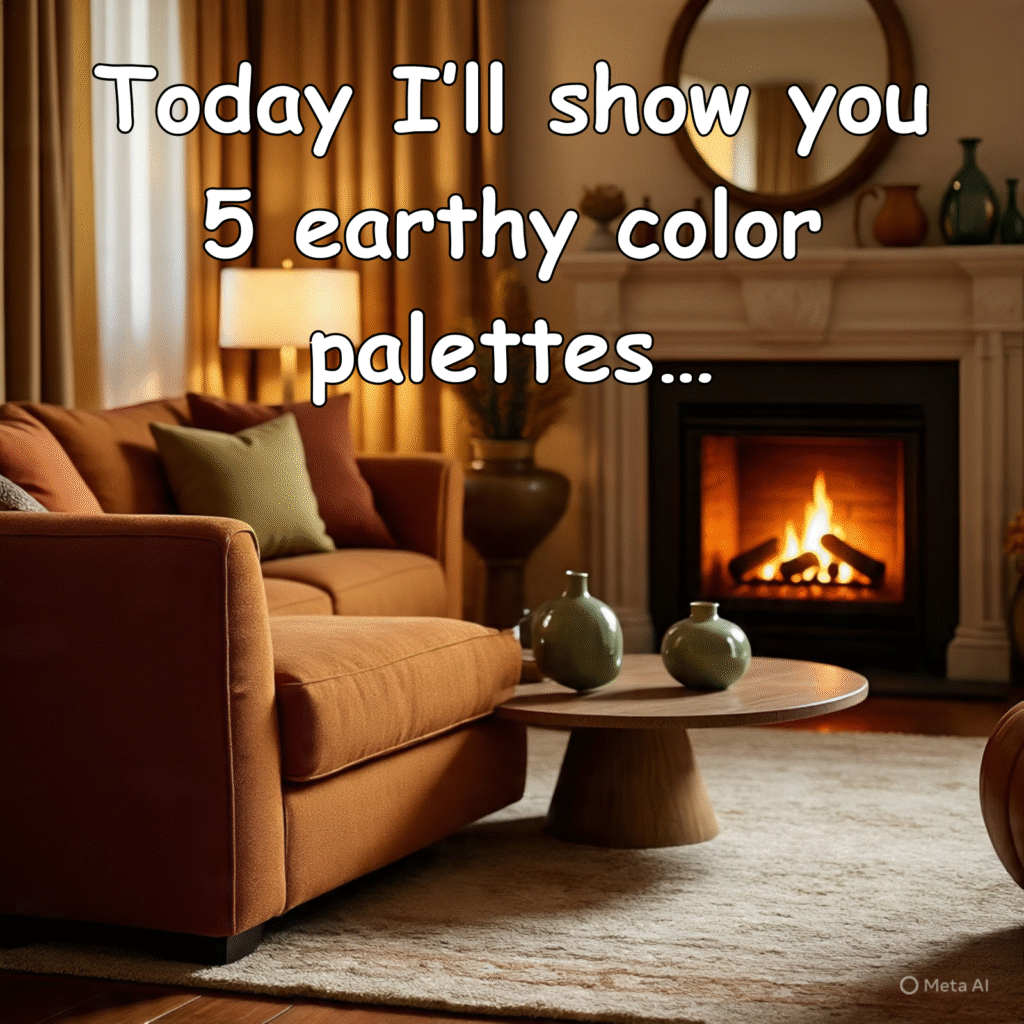 Today I’ll show you 5 earthy color palettes