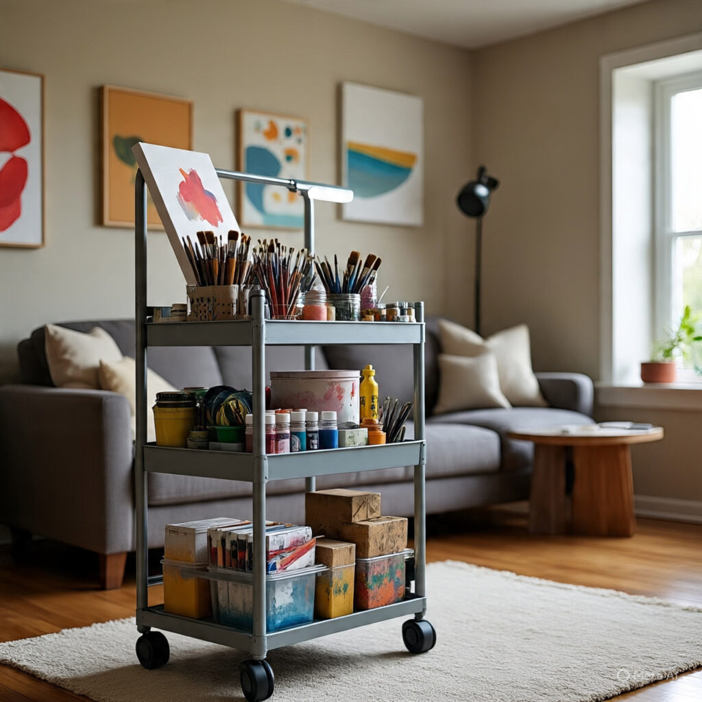 Rolling Cart for Art Supplies