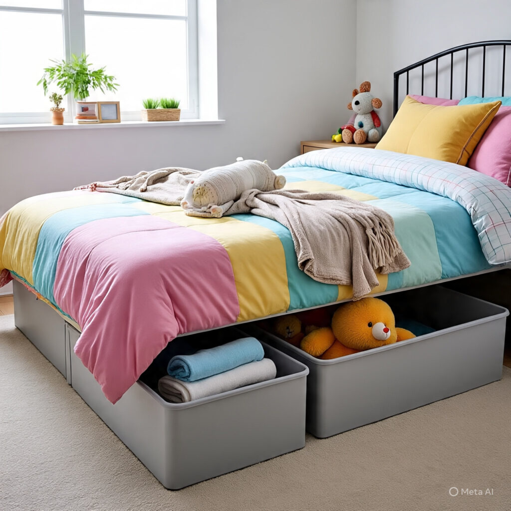 Under-Bed Storage for Bulky Items